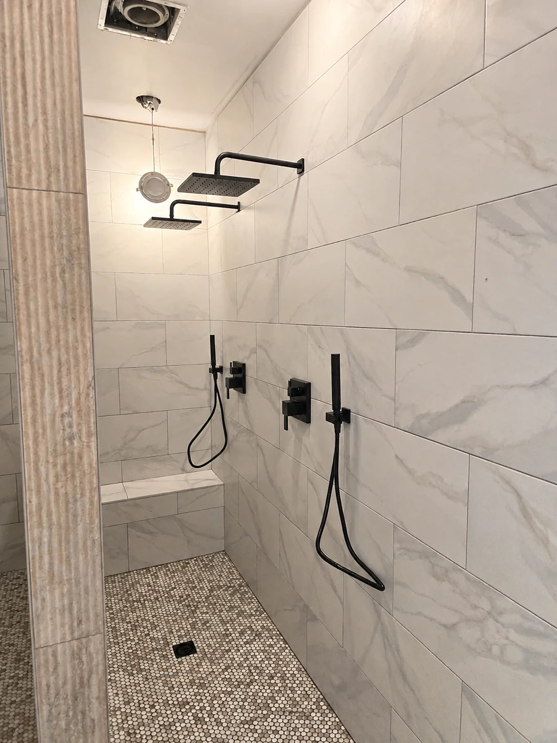 Custom tiled shower installation in Bluffton, SC